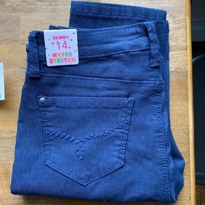 YMI Girls navy blue stretch jeans